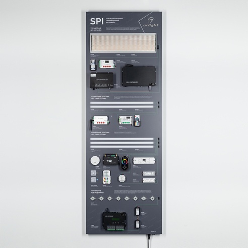 Стенд SPI-S1-1760х600mm (DB 3мм, пленка, лого) (Arlight, -)