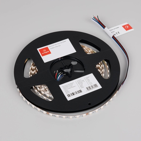 Лента RT-H96-5mm 24V RGBW-Day-4-in-1 (10 W/m, IP20, 5m) (Arlight, узкая)