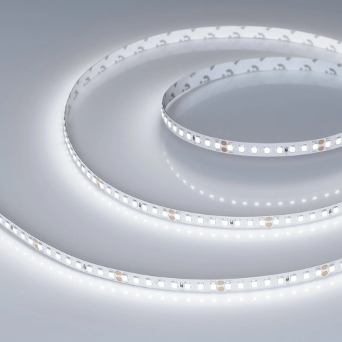Лента светодиодная RT-A160-8mm 24V White6000 (12 W/m, IP20, 2835, 50m) (Arlight, высок.эфф.150 лм/Вт)