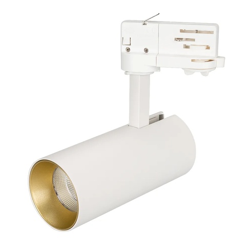 Светильник SP-POLO-TRACK-LEG-R65-8W Day4000 (WH-GD, 40 deg) (Arlight, IP20 Металл, 3 года)