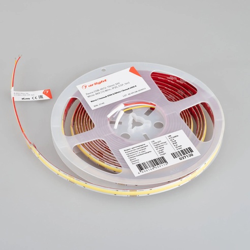 Лента светодиодная COB-X512-10mm 24V White-MIX (15 W/m, IP20, CSP, 5m) (Arlight, 5 лет)