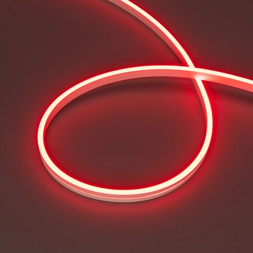 Лента светодиодная герметичная MOONLIGHT-SIDE-A168-4x10mm 24V Red (7.2 W/m, IP65, 5m, wire x2) (Arlight, Вывод прямой, 3 года)