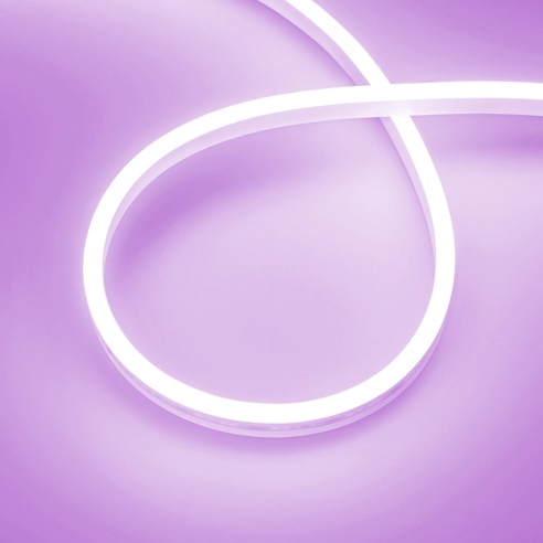 Лента светодиодная герметичная AURORA-PS-A120-12x6mm 24V Purple (10 W/m, IP65, 2835, 5m) (Arlight, Силикон)