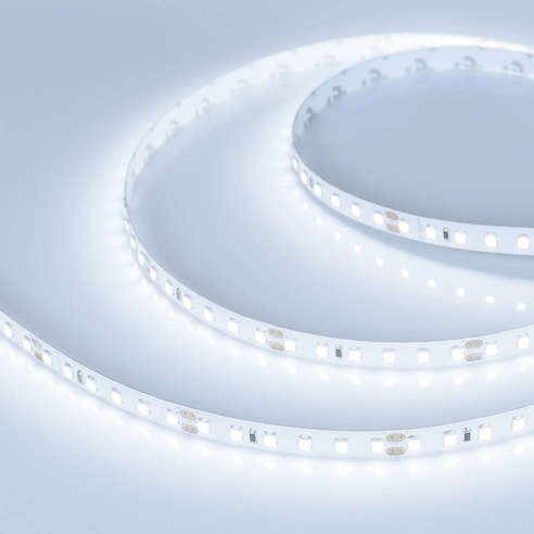 Лента светодиодная RT-A120-8mm 24V Cool 8K (14.4 W/m, IP20, 2835, 5m) (Arlight, Открытый)