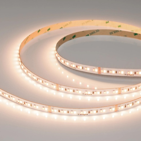 Лента RT-A168-10mm 24V RGBW-Day (20 W/m, IP20, 5m) (Arlight, высок.эфф.150 лм/Вт)