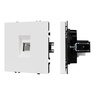 Механизм телефонной розетки SCT-NOBE-MTL1-SFPL-WH (RJ-11, 4C) (Arlight, Белый кварц)