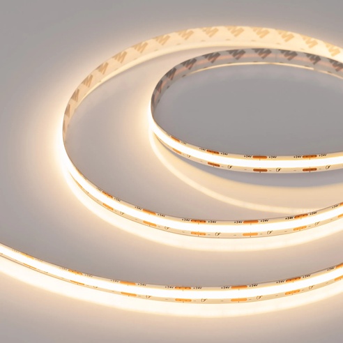 Лента светодиодная COB-X560-10mm 24V Warm2700 (9.6 W/m, IP20, 10m) (Arlight, 5 лет)