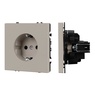 Механизм электрической розетки SCT-NOBE-MEU1-SFPL-CA (230V, 16A) (Arlight, Кашемир)