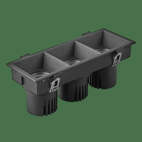 Светильник MS-FLOW-BUILT-S230x85-3x12W Warm3000 (BK, 15 deg, 230V) (Arlight, IP20 Металл, 5 лет)