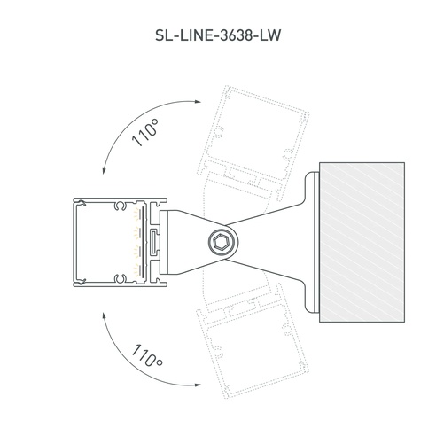 Профиль SL-LINE-3638-LW-3000 ANOD BLACK (Arlight, Алюминий)