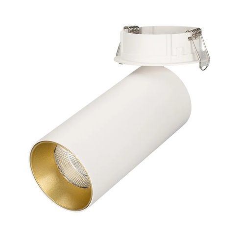 Светильник SP-POLO-BUILT-R65-8W White5000 (WH-GD, 40 deg) (Arlight, IP20 Металл, 3 года)