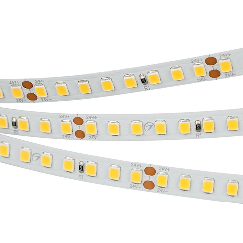 Лента светодиодная RT 2-5000 24V Cool 8K 2x (2835, 160 LED/m, LUX) (Arlight, 12 Вт/м, IP20)