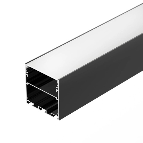 Профиль LINE-M-5050-2000 BLACK (Arlight, Алюминий)