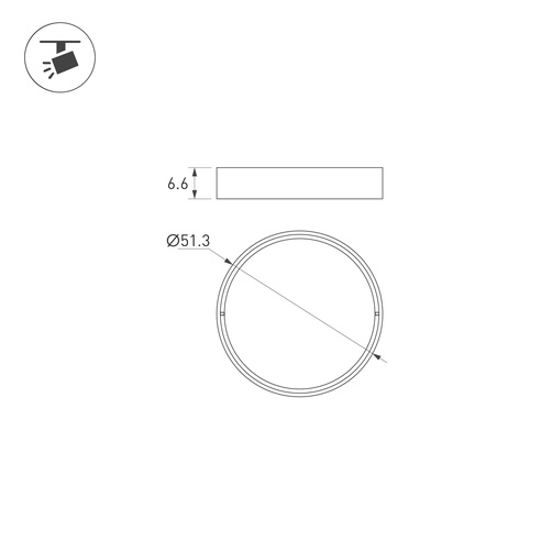 Светофильтр LGD-ARTIFACT-COLORFUL-FRAME-R55 (WH-PN) (Arlight, Металл)
