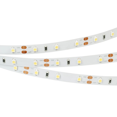 Лента светодиодная RT 2-5000 12V Warm2700 (3528, 300 LED, LUX) (Arlight, 4.8 Вт/м, IP20)