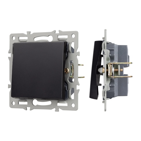Механизм выключателя одноклавишный проходной SWT-MKP1-PL-BK (250V, 16A) (Arlight, -)