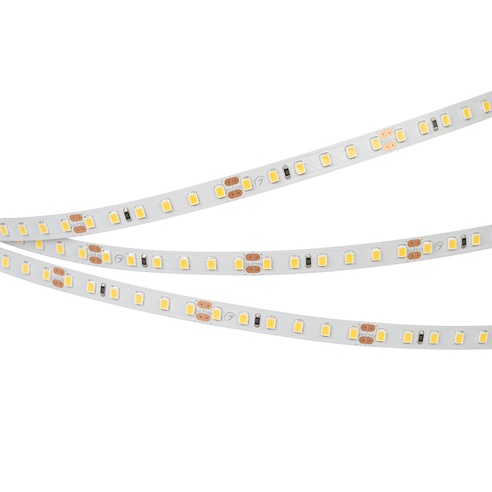 Лента светодиодная RT-A120-8mm 24V Warm3000 (14.4 W/m, IP20, 2835, 5m) (Arlight, Открытый)
