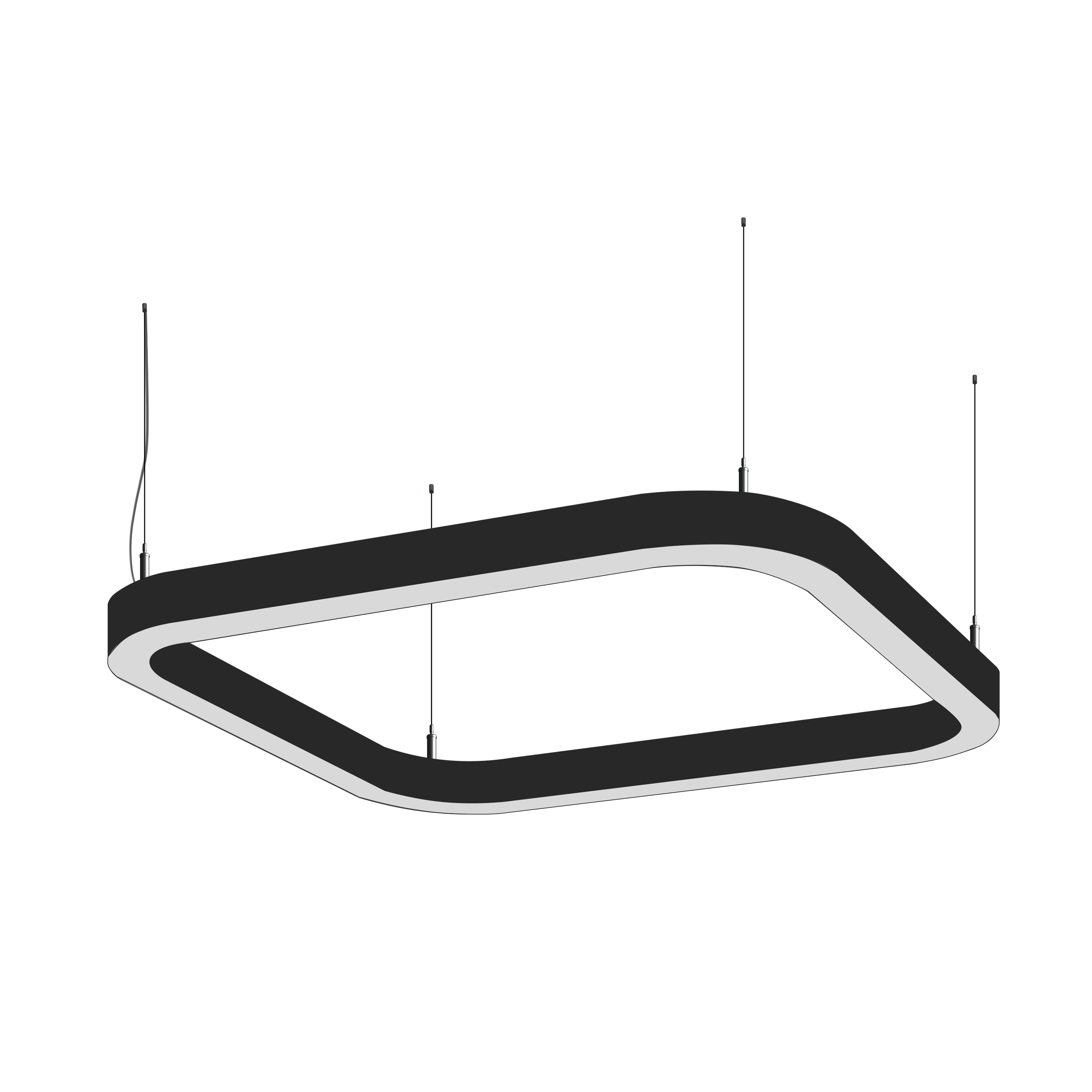 Cветодиодный фигурный светильник MS-ELLIPSE Суперэллипс 600mm 36W  3000/4000/6000К