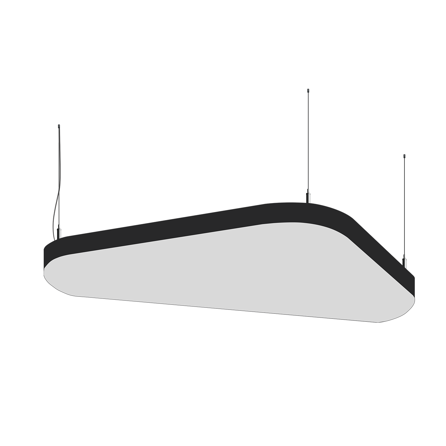Cветодиодный фигурный светильник MS-SOFT TRIO Трингл 800mm 50W 3000/4000/6000K