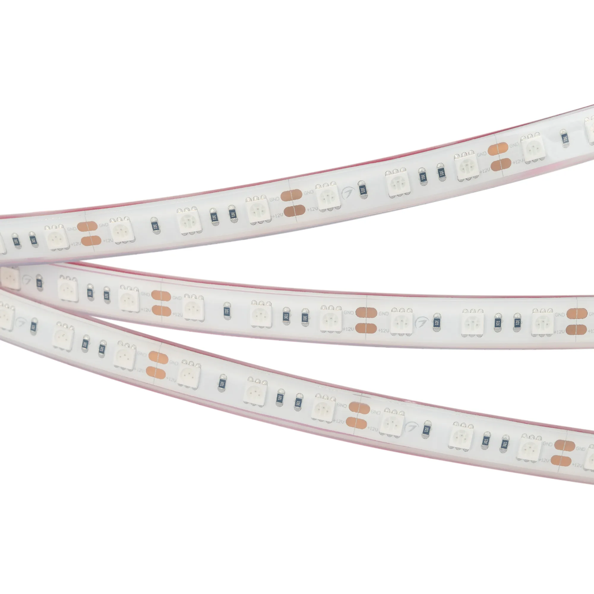 Лента светодиодная RTW 2-5000PGS 12V Green 2x (5060, 300 LED, LUX) (Arlight, 14.4 Вт/м, IP67)