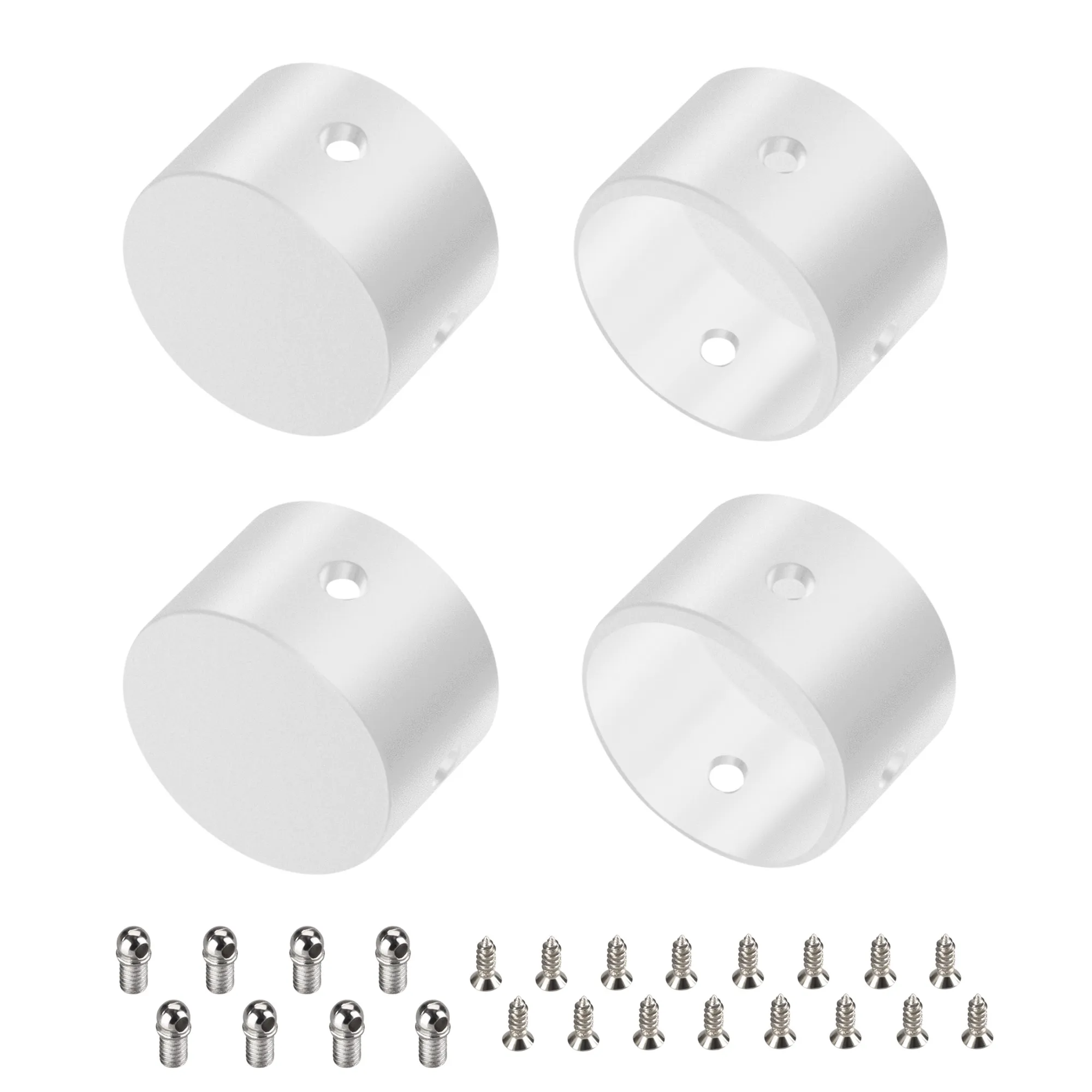 Заглушка WPH-FLEX-D22-360deg WHITE ALU глухая (Arlight, Металл)