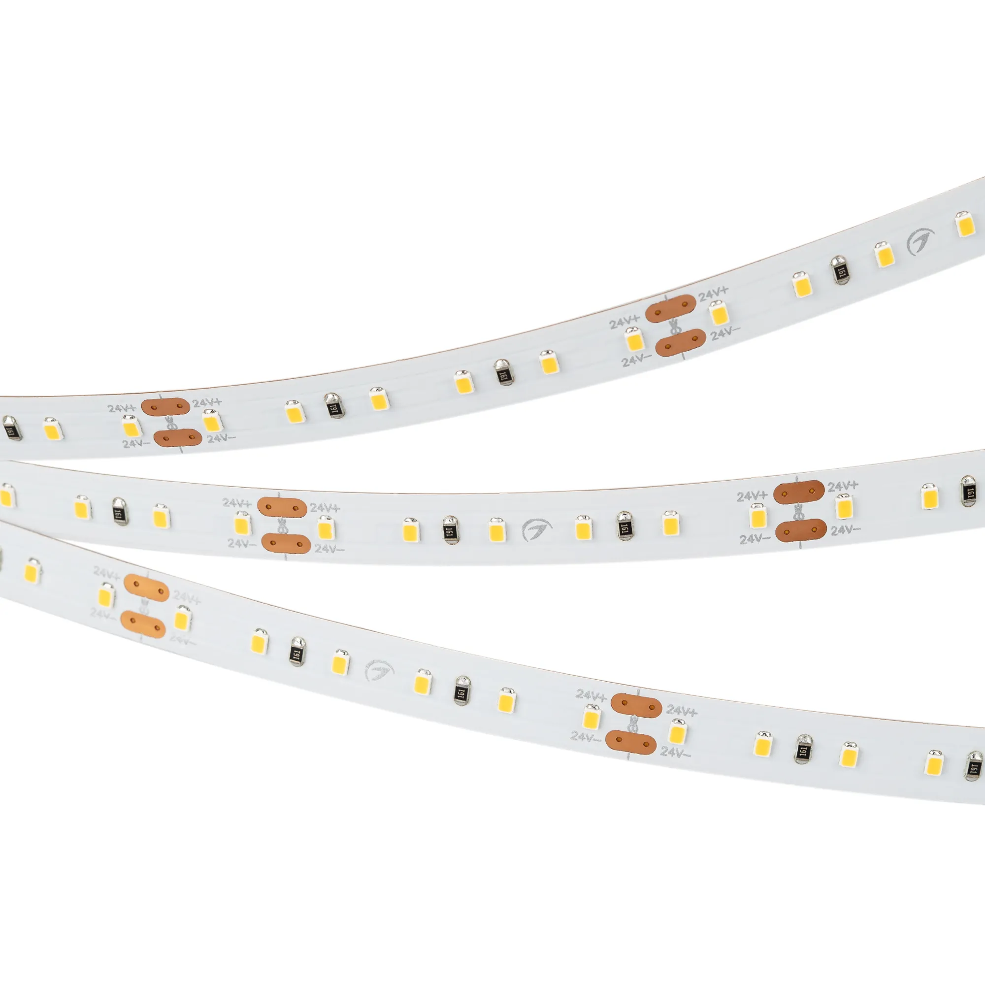 Лента светодиодная MICROLED-5000HP 24V Warm2700 8mm (2216, 120 LED/m, LUX) (Arlight, 14 Вт/м, IP20)