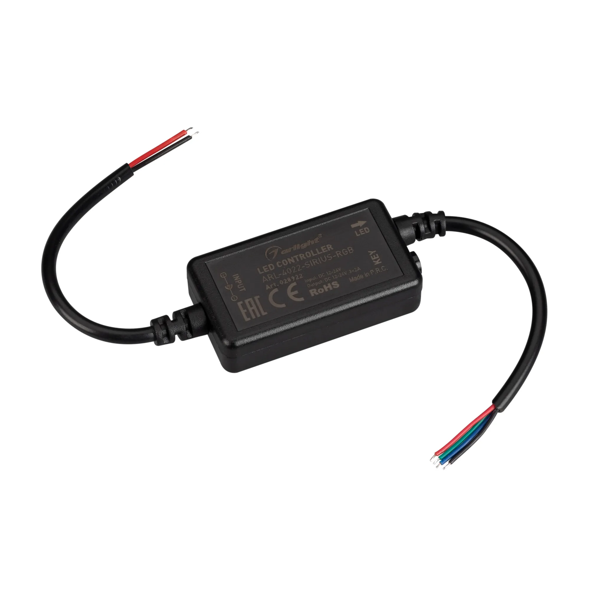 Контроллер ARL-4022-SIRIUS-RGB (12-24V, 3x2A, 2.4G) (Arlight, IP20 Пластик, 2 года) - изображение товара