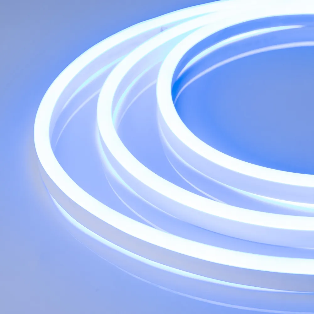Гибкий неон ARL-CF2835-Mini-24V Blue (16x8mm) (Arlight, 6 Вт/м, IP65) - изображение товара