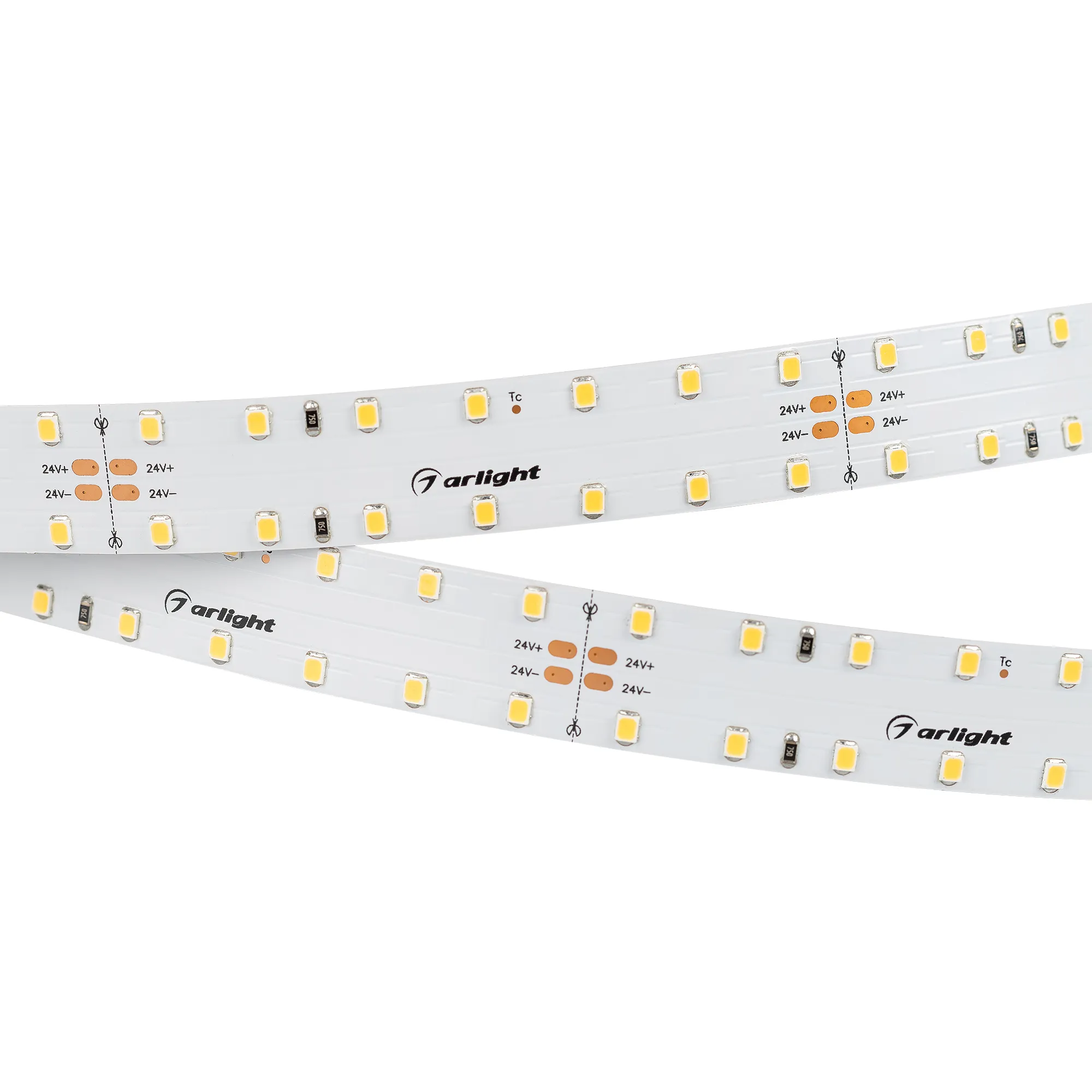 Лента светодиодная RT 2-4700 24V White6000 20mm (2835, 140 LED/m, LUX) (Arlight, 21.6 Вт/м, IP20)