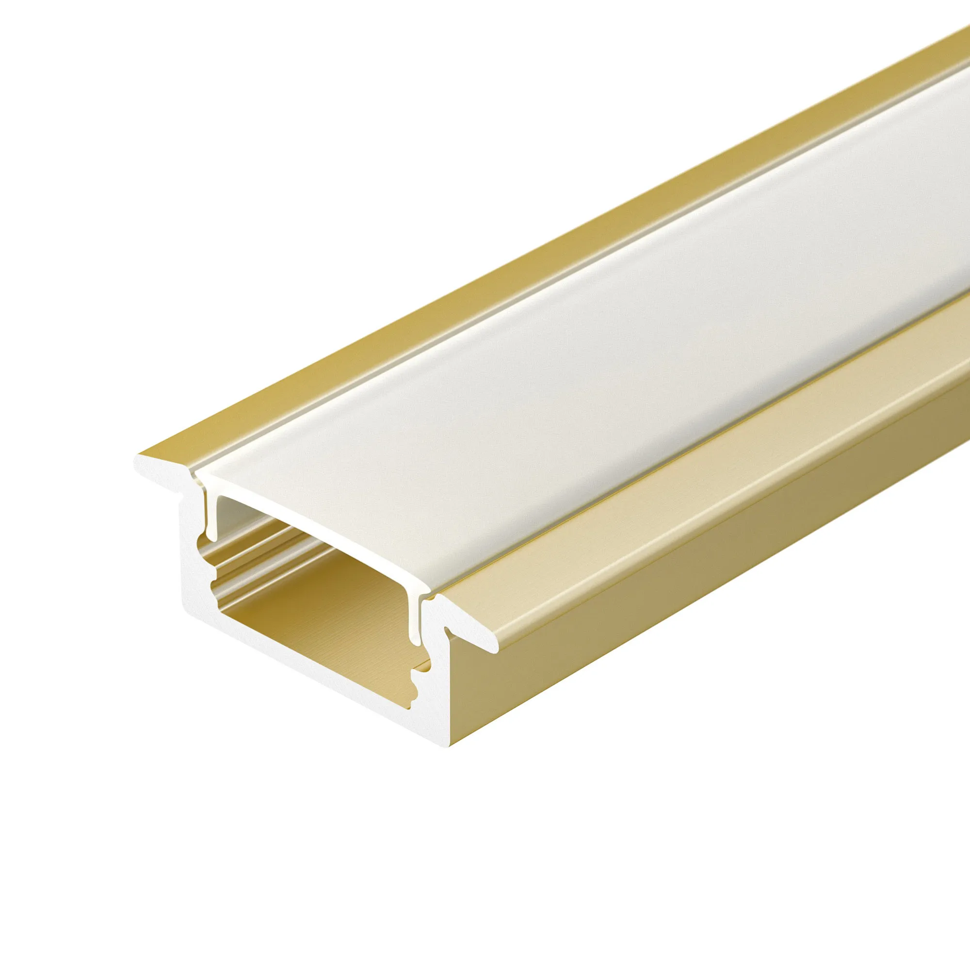 Профиль LINE-2308-F-2000 ANOD GOLD (Arlight, Алюминий) - изображение товара