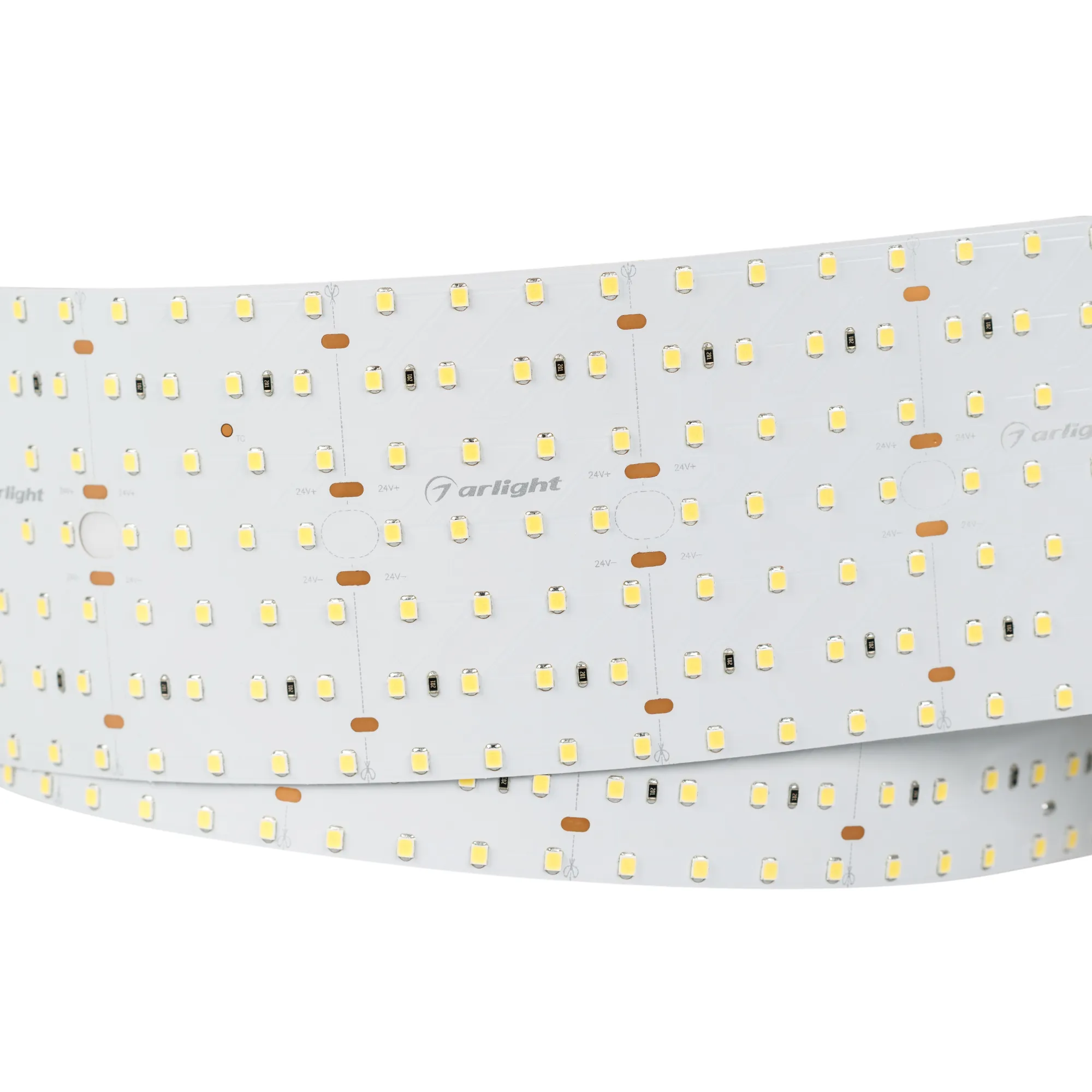 Лента светодиодная S2-2500 24V White 5500K 85mm (2835, 560 LED/m, LUX) (Arlight, 40 Вт/м, IP20)