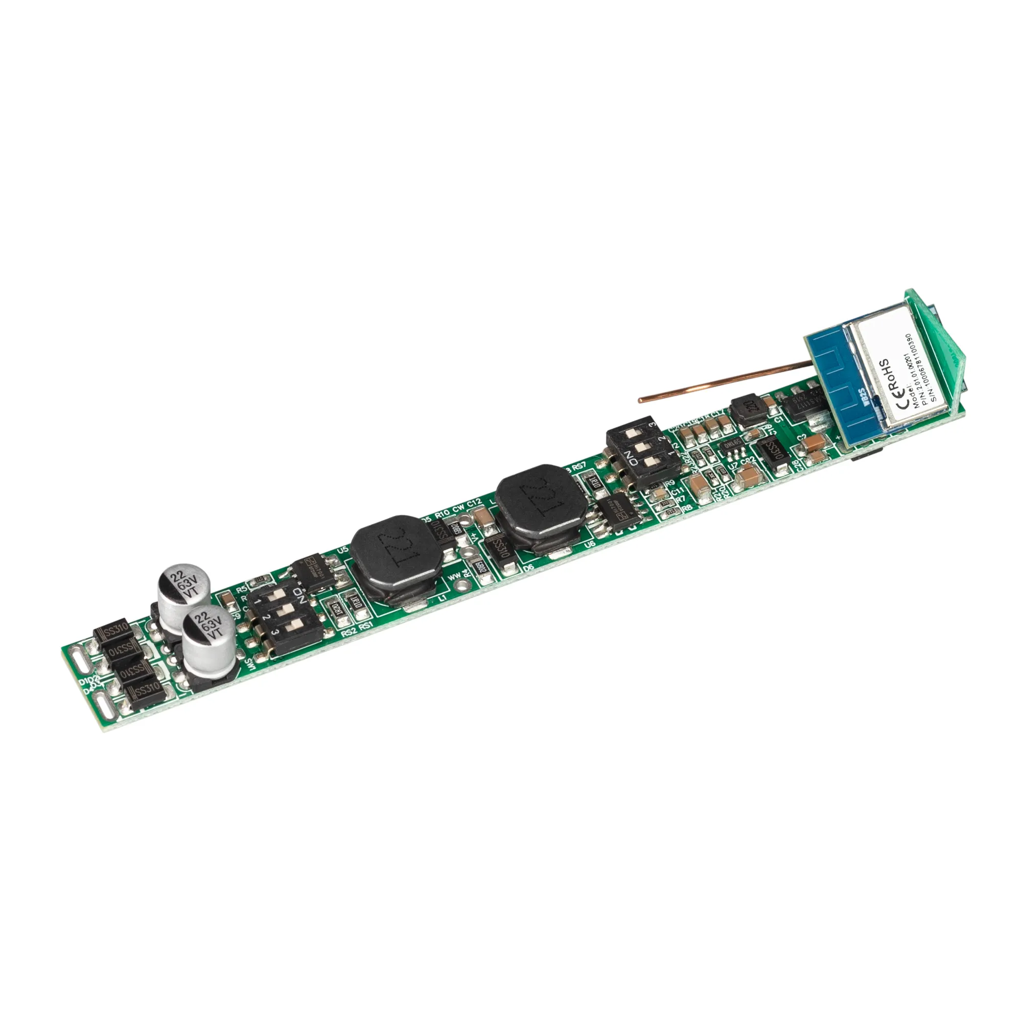 INTELLIGENT ARLIGHT Диммер SMART-CC-202-72-MIX-IN (48V, 2x350-700mA, Track, TUYA Wi-Fi, 2.4G) (IARL, IP20 Пластик, 5 лет) - изображение товара
