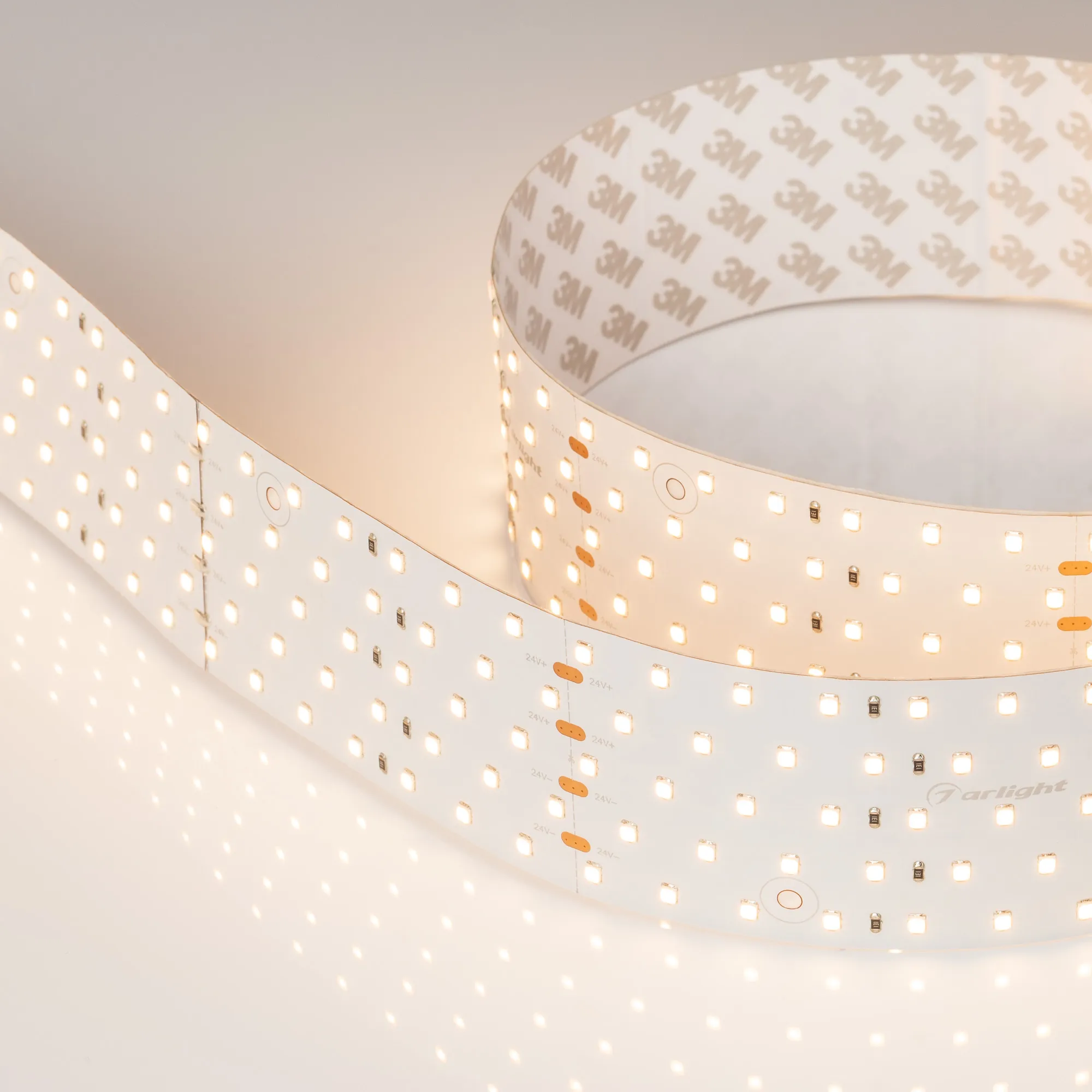 Лента светодиодная RT-A350-58mm 24V Warm3000 CRI98 (36 W/m, IP20, 2835, 2.5m) (Arlight, Открытый)