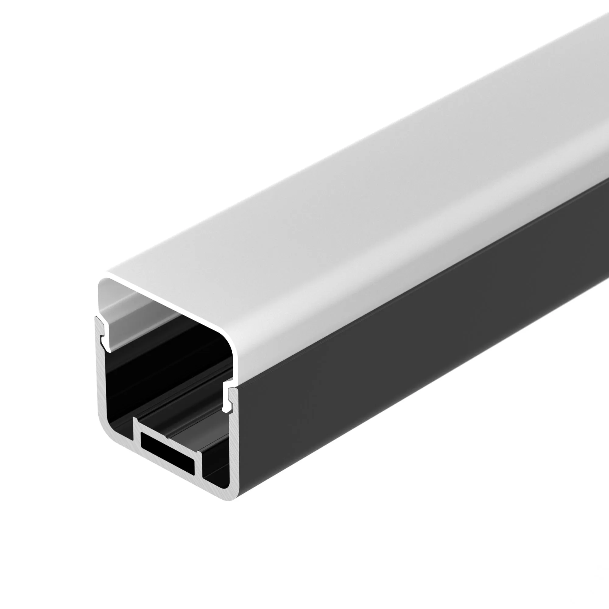 Профиль с экраном LINE-D-3030-2000 SQUARE BLACK+OPAL (Arlight, Алюминий) - изображение товара