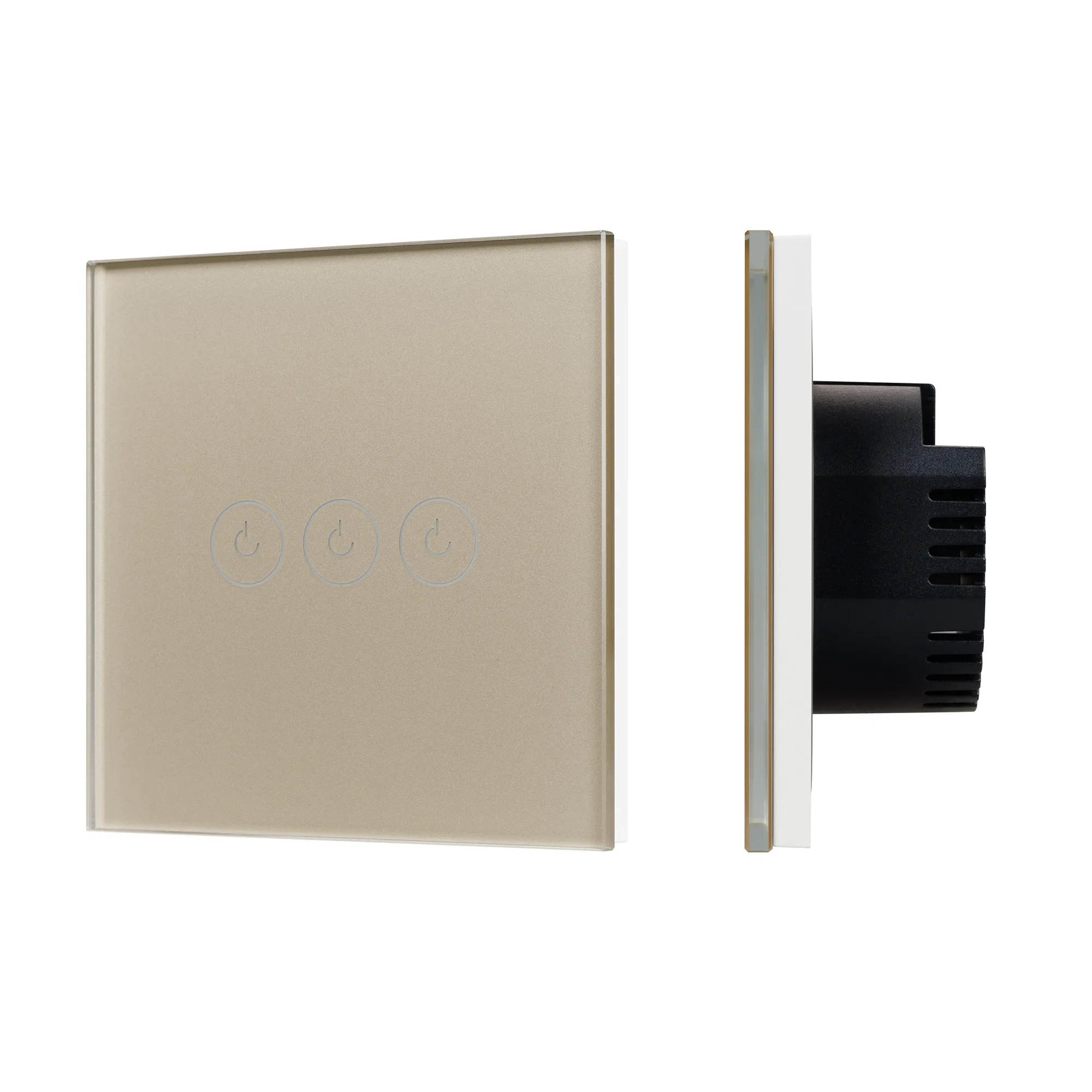 Выключатель сенсорный SWT-OMALI-S03-ZB-GD (250V, 10A, Zigbee) (Arlight, Стекло)