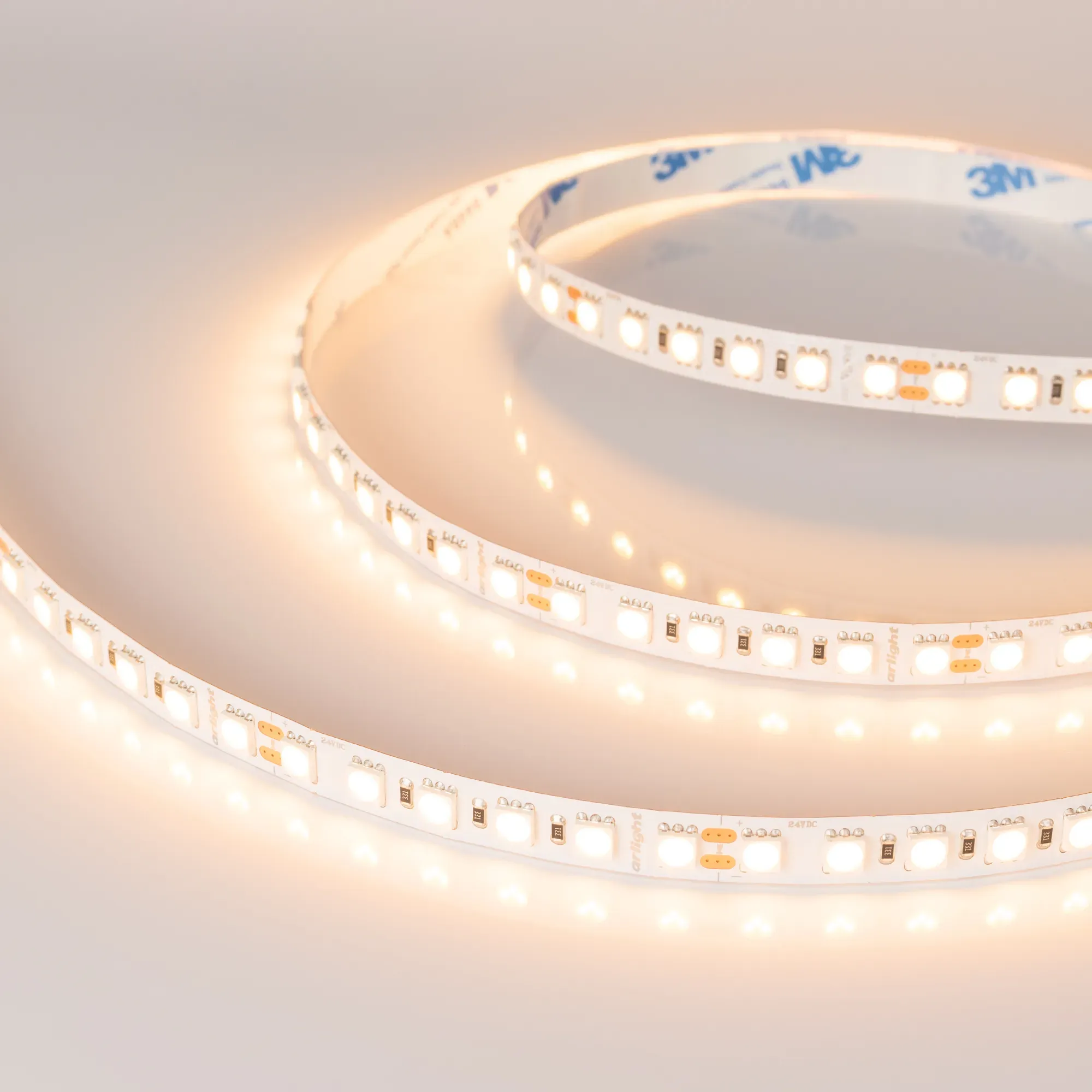 Лента светодиодная RT-B96-10mm 24V Warm3000 (23 W/m, IP20, 5060, 5m) (Arlight, Открытый) - изображение товара