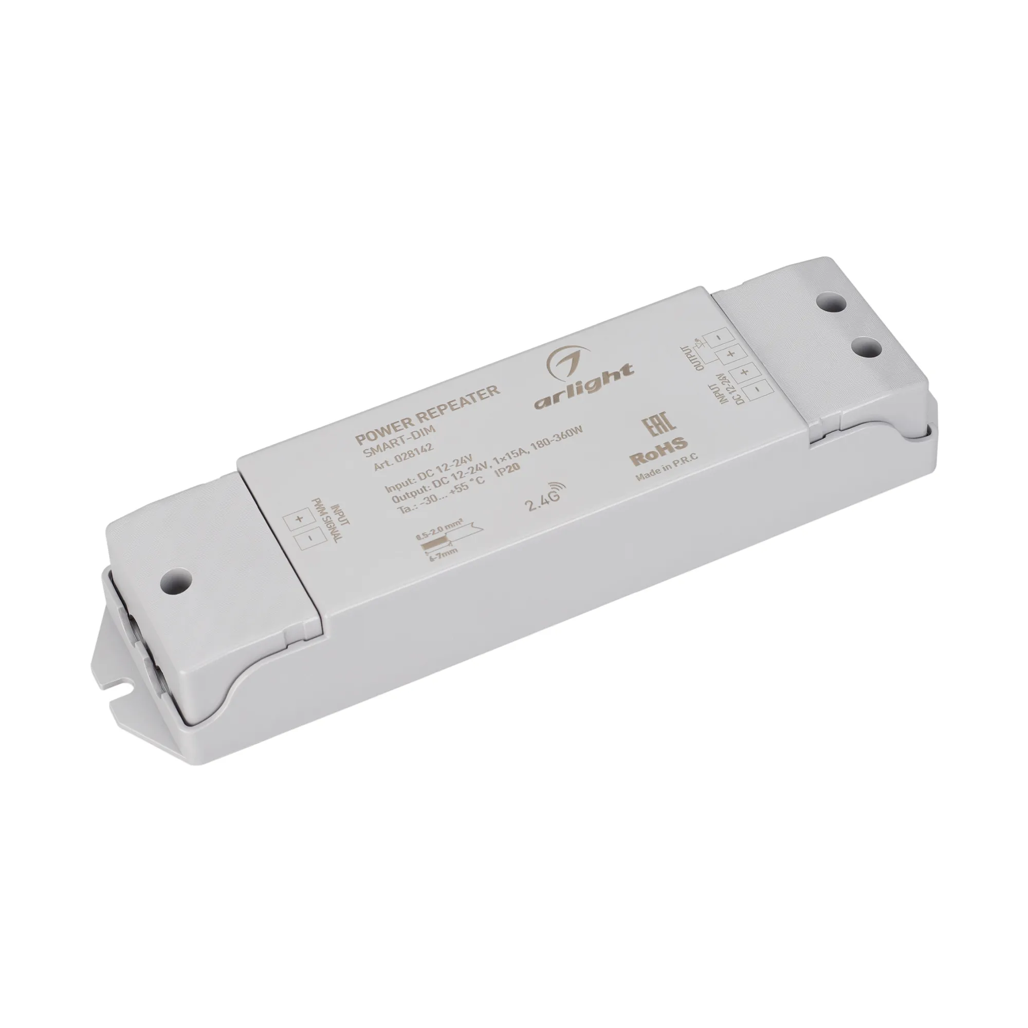 Усилитель SMART-DIM (12-24V, 1x15A) (Arlight, IP20 Пластик, 5 лет) - изображение товара