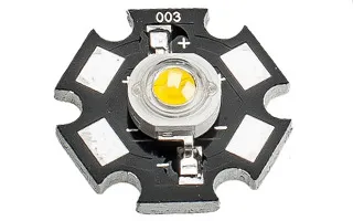 Мощный светодиод ES-STAR-1W WarmWhite 100Lm 3500K (ANR, STAR type)