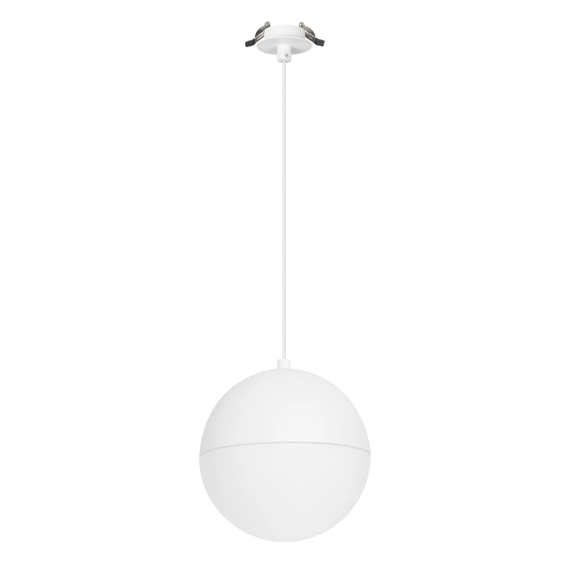 Cветильник SP-EMISFERO-HANG-BUILT-R200-16W Warm3000 (WH, 180 deg, 230V) (Arlight, IP20 Металл, 3 года)