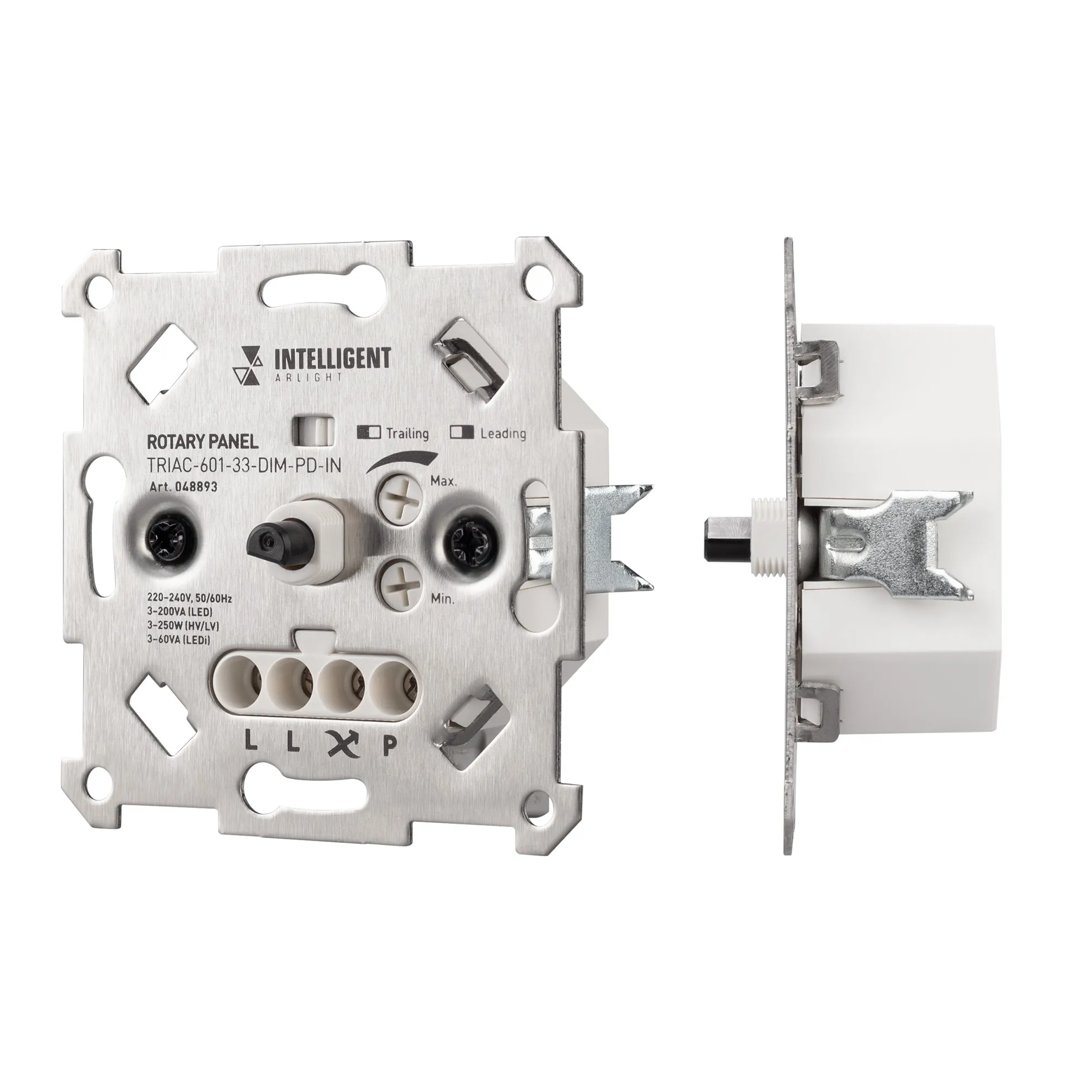 INTELLIGENT ARLIGHT Роторная панель TRIAC-601-33-DIM-PD-IN (230V, 1x1A, Механизм) (IARL, IP20 Металл, 3 года) - изображение товара