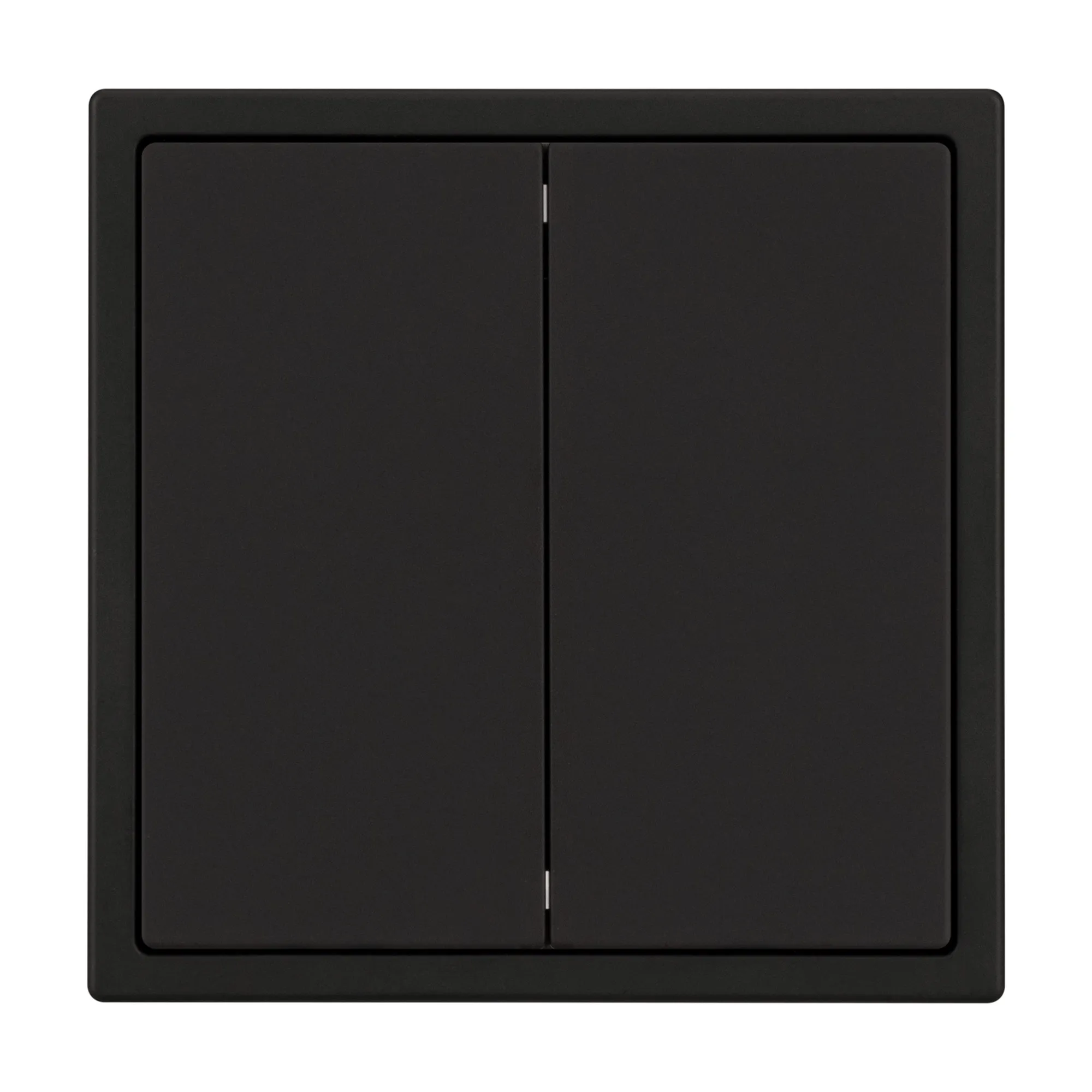Механизм выключателя двухклавишный перекрёстный SWT-NOBE-MKX2-SFPL-BK (230V, 10A) (Arlight, Черный оникс)