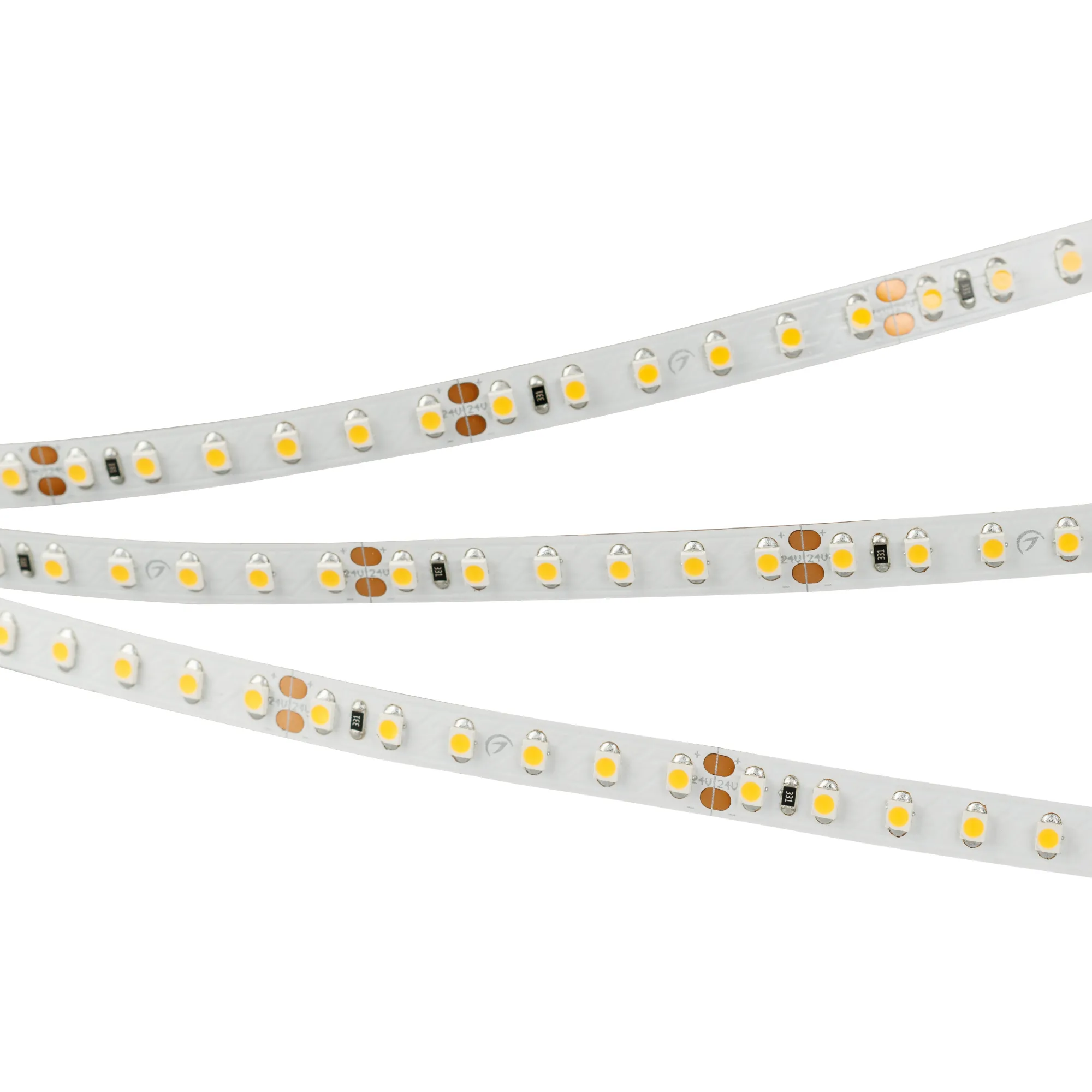 Лента светодиодная RT 2-5000 24V Pink 2x (3528, 600 LED, LUX) (Arlight, 9.6 Вт/м, IP20)