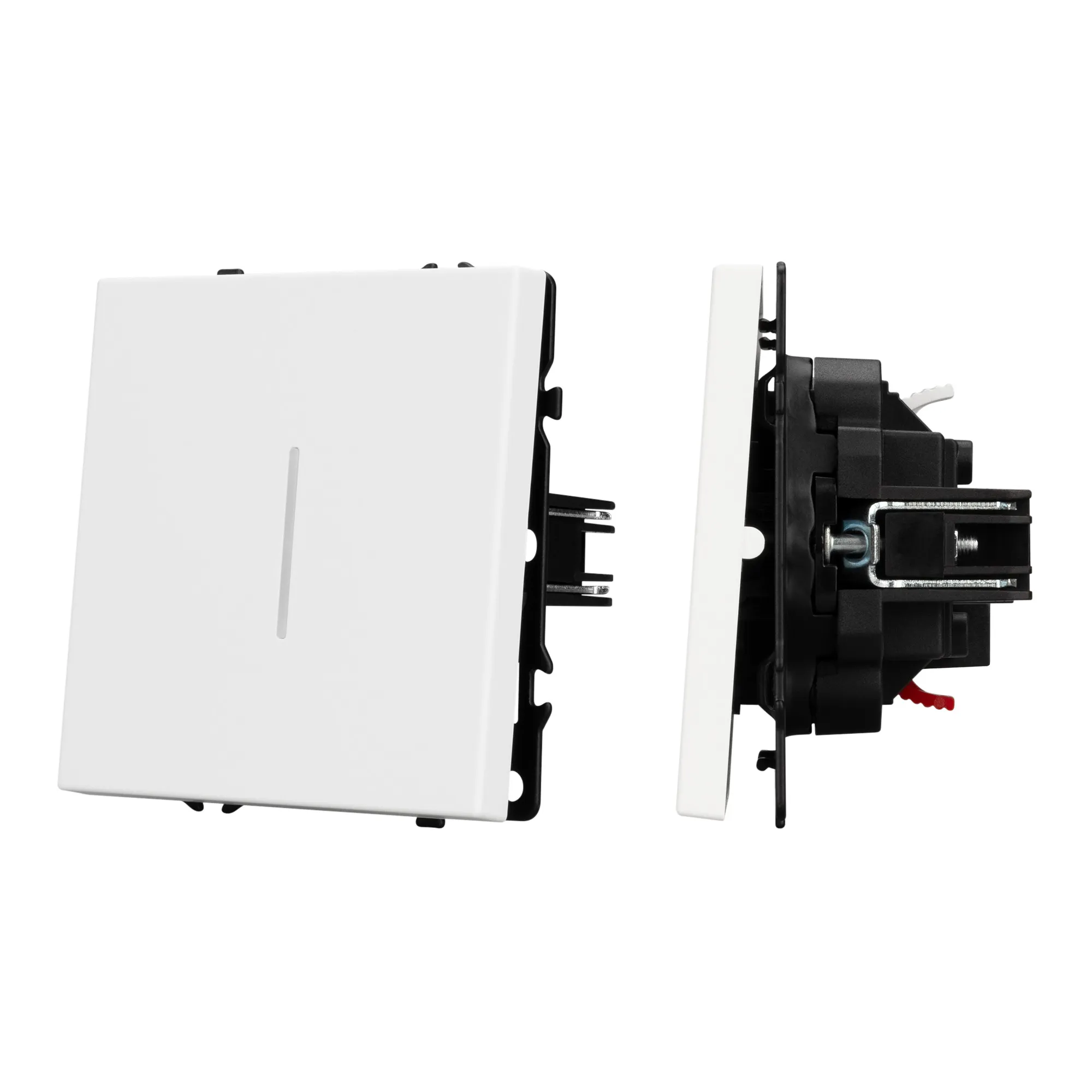 Механизм звонкового выключателя LED SWT-NOBE-MKR1-SFPL-L-WH (230V, 10A) (Arlight, Белый кварц)