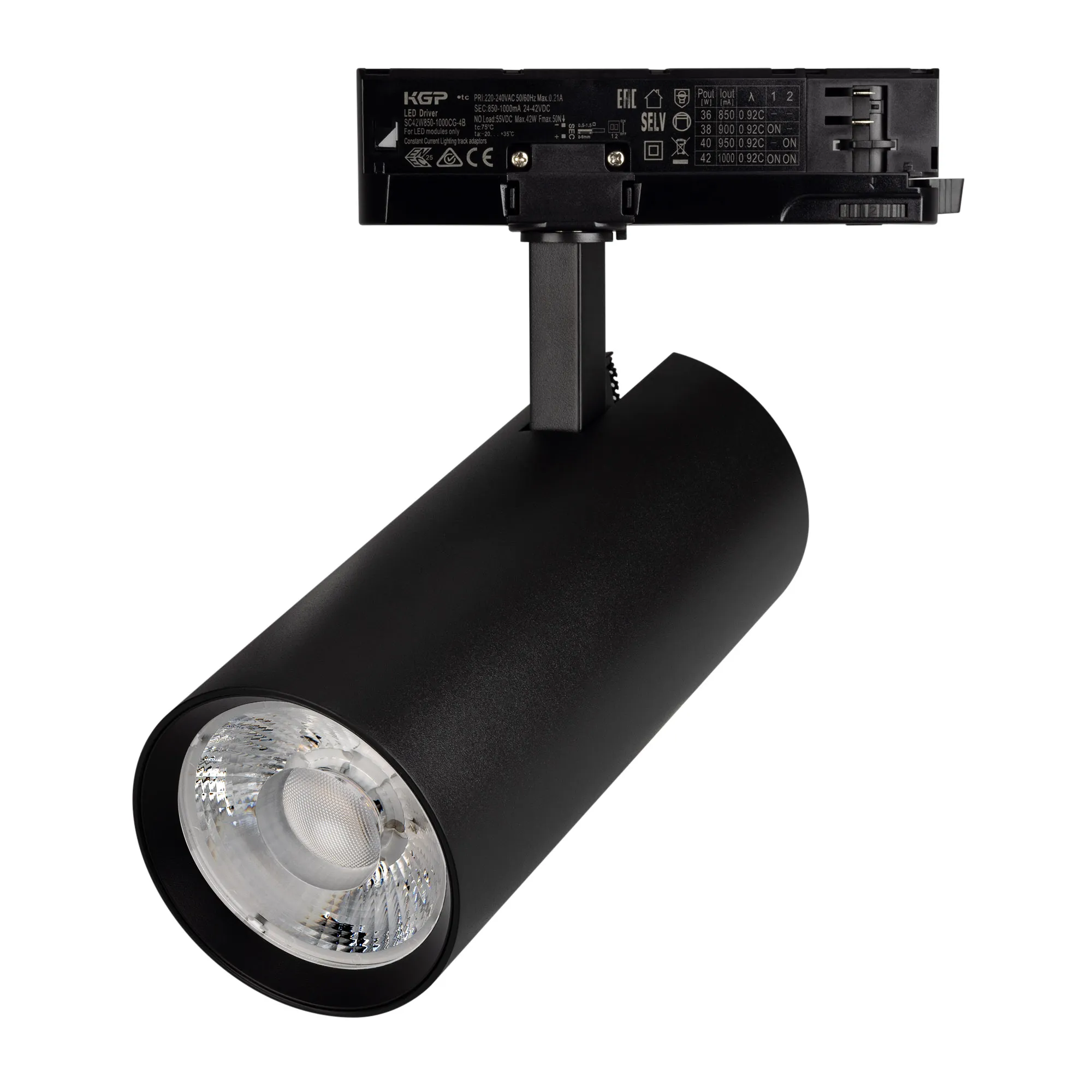Светильник LGD-GERA-4TR-R90-40W Warm3000 (BK, 24 deg, 230V) (Arlight, IP20 Металл, 5 лет) - изображение товара