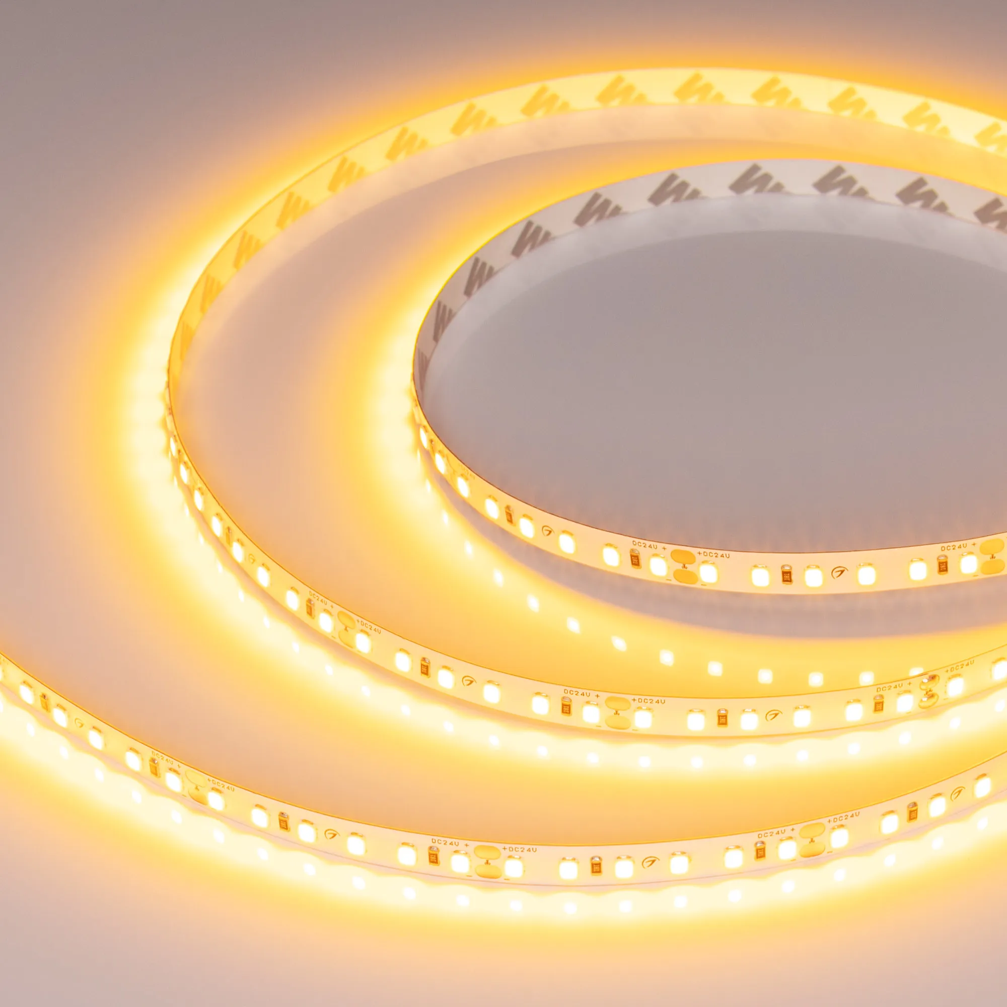 Лента светодиодная RT-A120-8mm 24V Gold (9.6 W/m, IP20, 2835, 5m) (Arlight, -) - изображение товара
