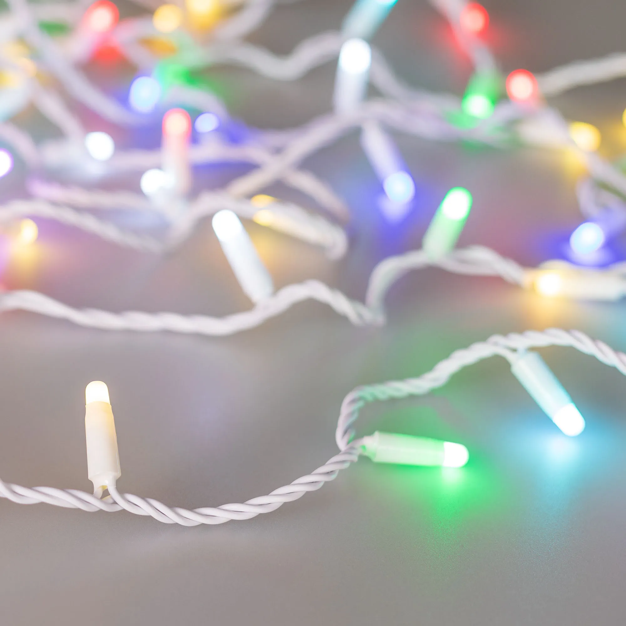 Светодиодная гирлянда ARD-STRING-CLASSIC-20000-WHITE-200LED-MILK-SYNC RGB (230V, 13W) (Ardecoled, IP65) - изображение товара