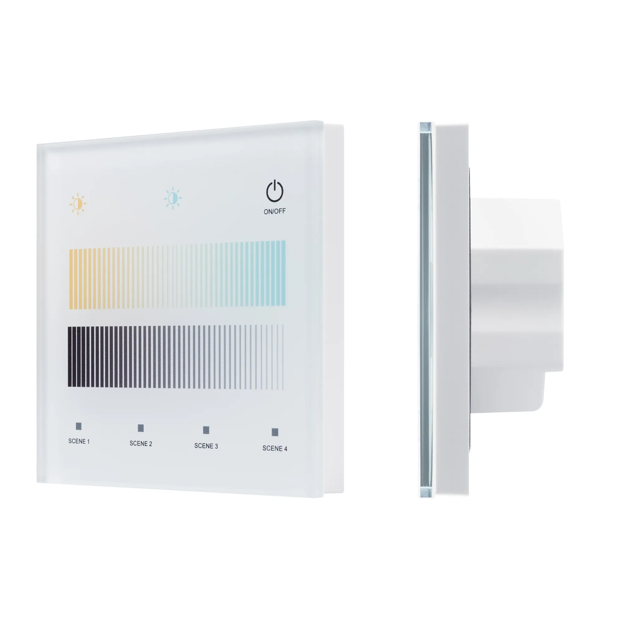 INTELLIGENT ARLIGHT Сенсорная панель SMART-DALI-301-11-1G-4SC-MIX-IN White (BUS/24V, Touch, 2.4G) (IARL, IP20 Пластик, 5 лет) - изображение товара