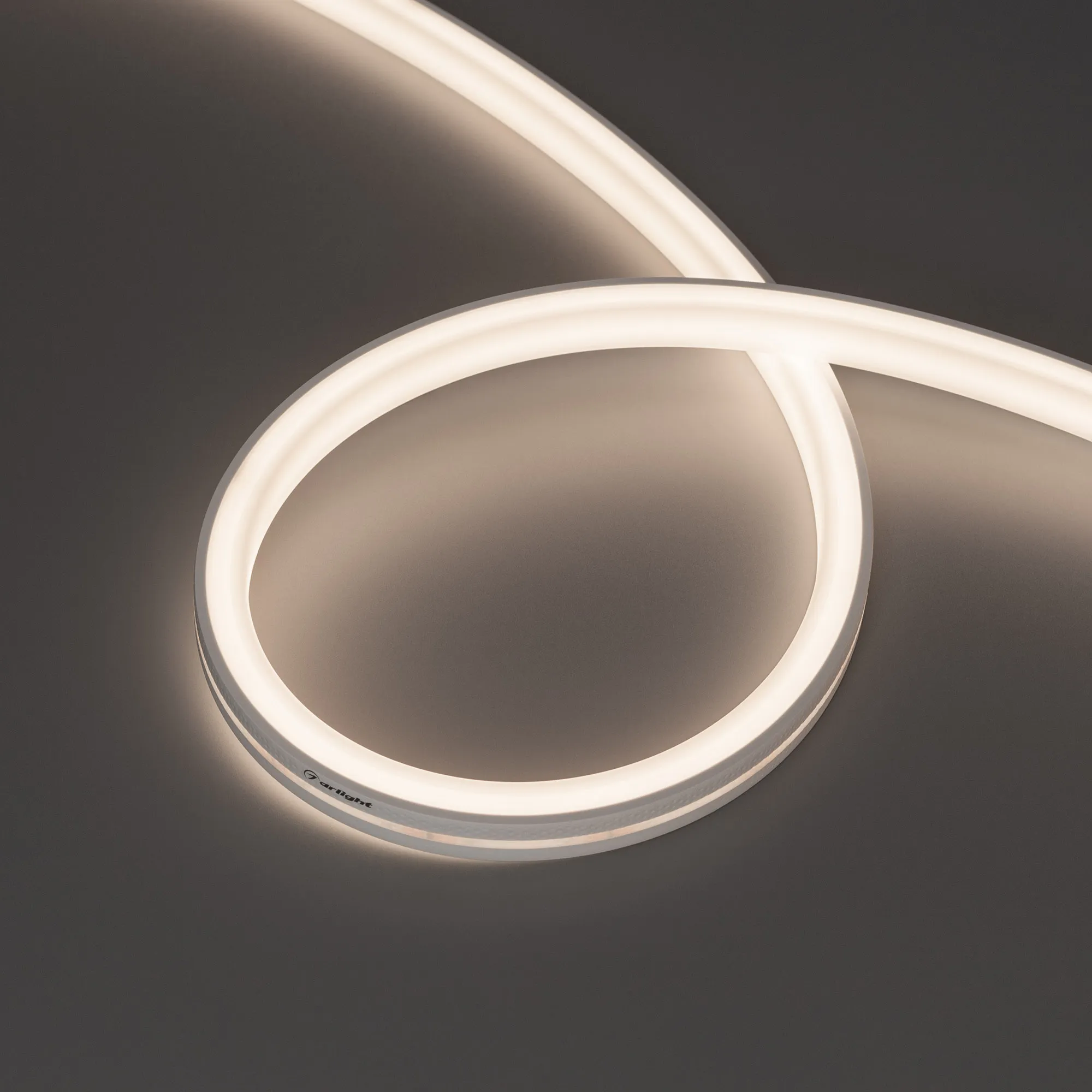 Лента светодиодная герметичная MOONLIGHT-TOP-U-A156-13x12mm 24V Day4000 (11 W/m, IP67, 5m, wire x2) (Arlight, Вывод боковой, 3 года) - изображение товара