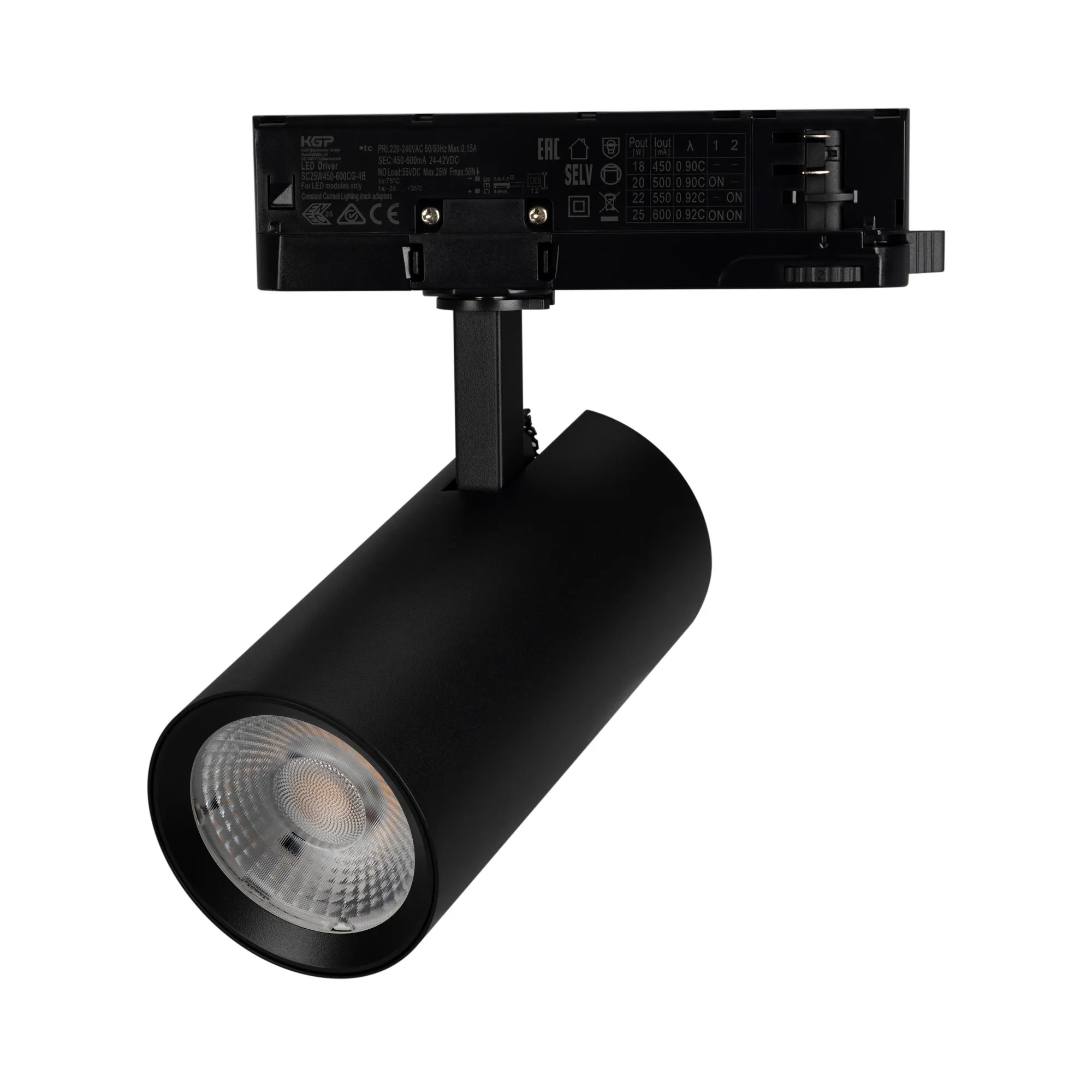 Светильник LGD-GERA-4TR-R74-20W Warm3000 (BK, 55 deg, 230V) (Arlight, IP20 Металл, 5 лет) - изображение товара