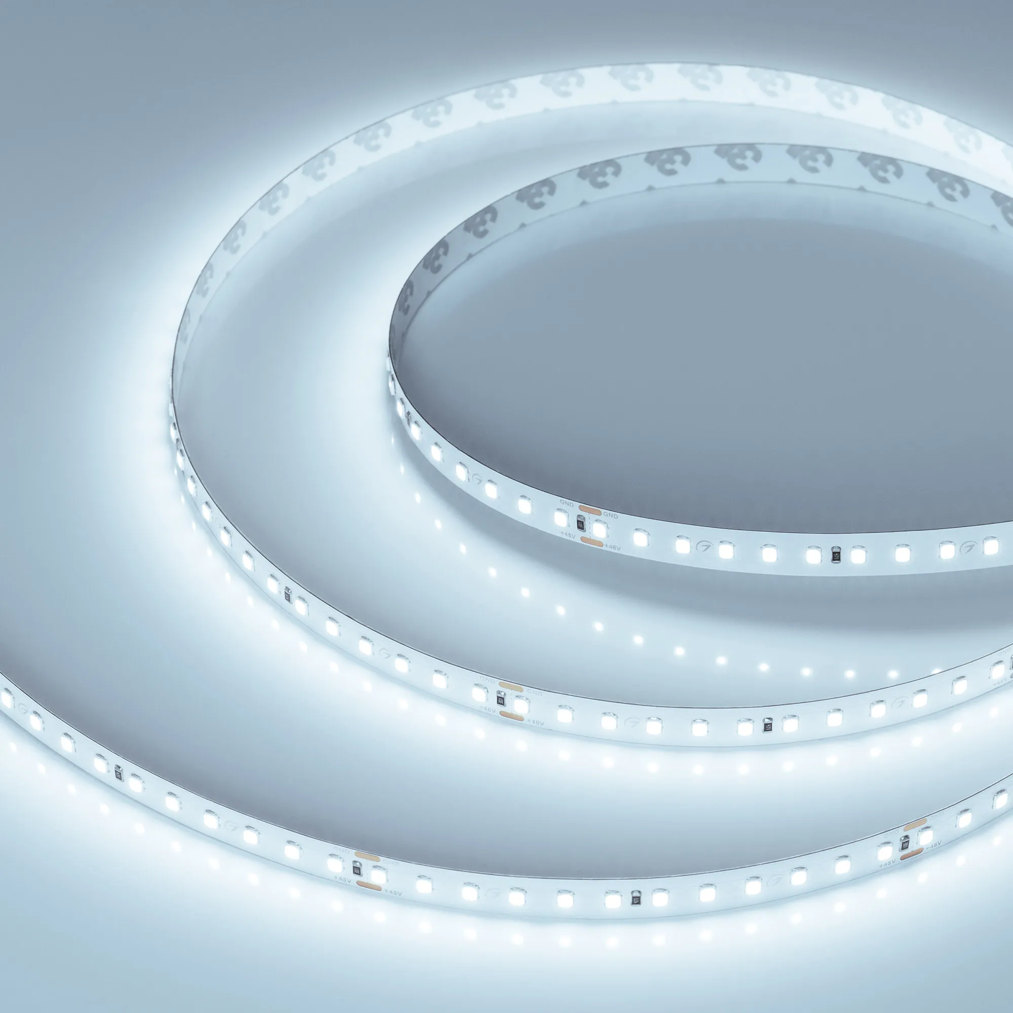 Лента UL-A120-10mm 48V Cool 8K (10 W/m, IP20, 30m) (Arlight, Открытый)
